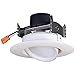 Satco S39468 Transitional LED Downlight in White Finish, 3.47 inches