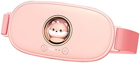 Heating Pad for Period Cramps, Portable Cordless Electric Belt Period Pain Relief Device, with 4 Heat Levels and 5 Massage Modes, Menstrual Cramp or Period Pain Heating Pad for Women and Girl(Pink)