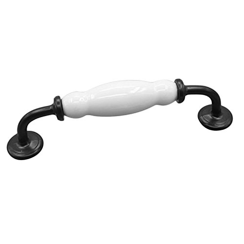 Set di 5 pomelli per cassetti in ceramica bianca in porcellana, antichi, decorativi, per porte, pomelli interni e maniglie per armadietti/comò per ragazze/armadietti per bambini/cassetto maniglie con