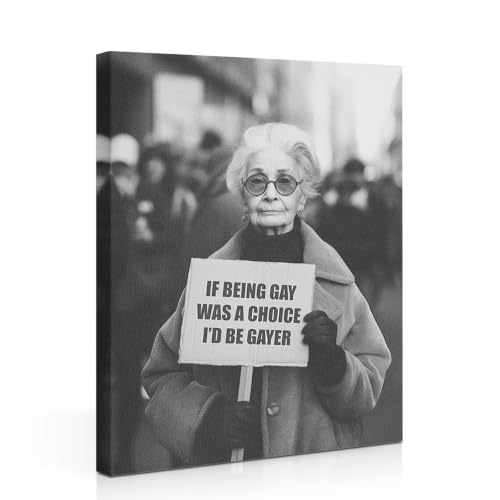 Framed Black and White Canvas Wall Art, Minimal Prints Feminism Wall Decor