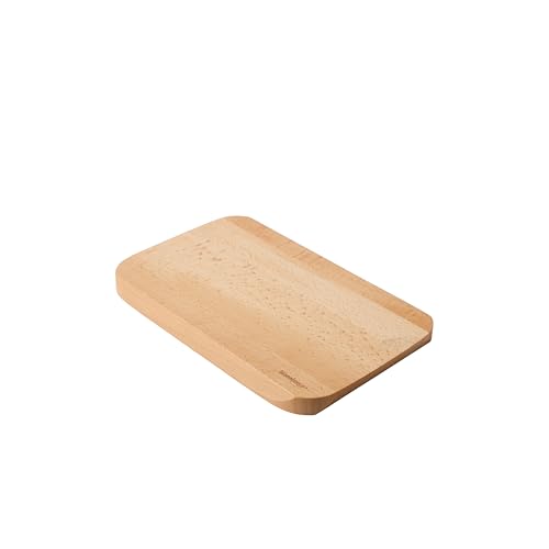 Tabla de cortar rectangular de madera haya 30x20 cm miniatura 1