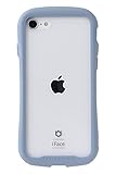 Hamee(ハミィ) iFace Reflection iPhone SE(第3/第2世代)/8/7 ケース クリア 強化ガラス (ペールブルー)【アイフォンse3 / se2 / 8 カバー 透明 耐衝撃 米国MIL規格取得 ストラップホール付き】