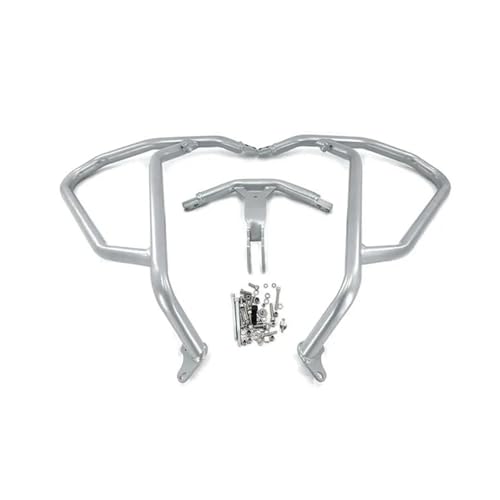HIAIOYLKIN �p CRF 1100L Africa Twin Adventure Sports ADV (DCT) 2020-2025 �G���W���K�[�h �N���b�V���o�[ �t���[�� �o���p�[ �t�F�A�����O �o�C�N�p �G���W���K�[�h(Silver,Upp