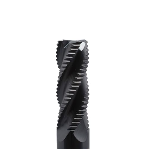 Image of Roughing End Mill JESTUOUS Carbide Square Nose 4 Flute Fine Tooth Bit 5 /8 inch Shank Dia. 1-5 /8 inch Flute Length for Milling Metal Steels,1 Piece