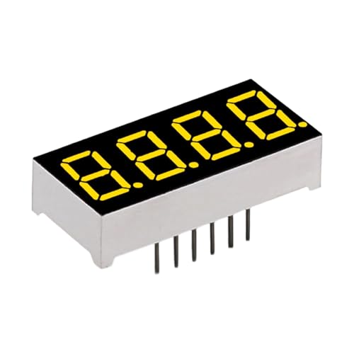 NVOQILIN Módulo de pantalla LED roja de 4 dígitos de alto brillo para pequeños electrodomésticos, bajo consumo de energía, fácil instalación
