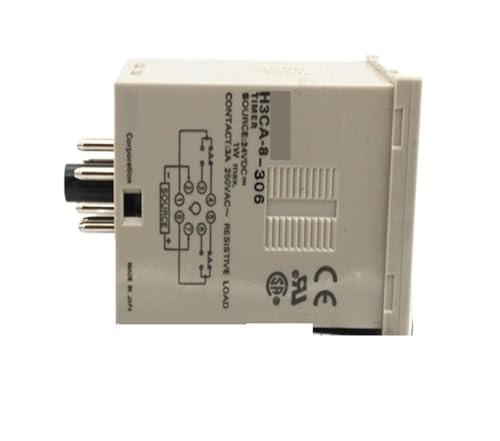 Temporizador de relé industrial H3CA-8-306 para control de motores