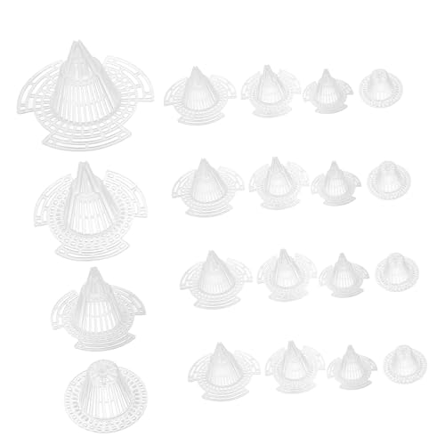 HEMOTON 20piezas Escurridor De Macetas Mallas De Plástico para Drenaje Protección De Raíces y Prevención De Fugas De Tierra para Bonsáis y Jardinería