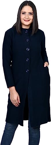 Image of TWENTY ME Winter Wear Casual Acrylic Wool Full Sleeve with Pockets Women's Extra Long Cardigans (4328)