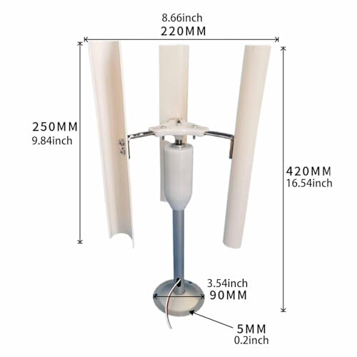 Image of Wind Turbine Generator Kit Vertical Axis Wind Turbine for Lab Home Classroom|Solar & Wind Power Parts & Accessories|Solar & Wind Power |Categories