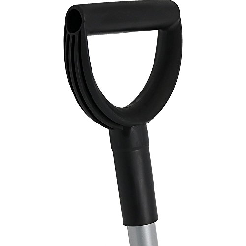 CASL Brands Aluminum Snow Shovel with D-Grip Handle and Heavy-Duty Metal Wear Strip - Adjustable Powder-Coated Steel Handle with Plastic Grip - 22-Inch Blade - Black - Thumbnail 3