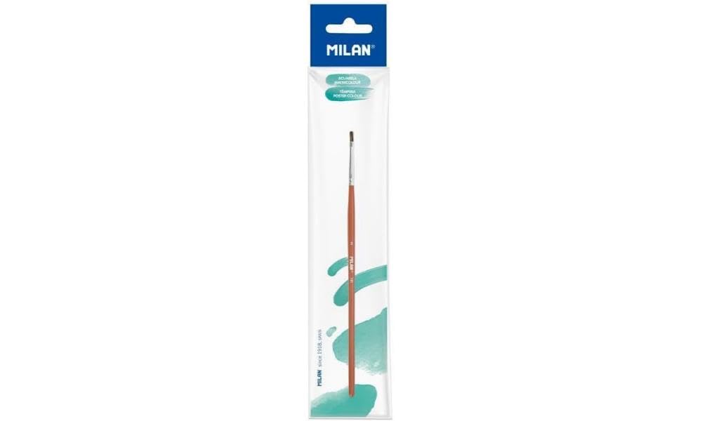 Flat School Brush Hanger Series 121 No. 2 MILAN®, Wood, nº 2