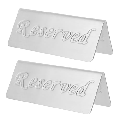 NUOLUX 2個 予備のダイニングテーブルサイン 結婚式の予約標識 予約済み