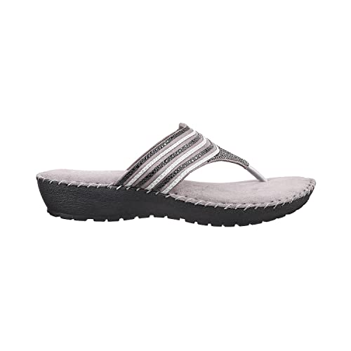 Image of Metro Women's Faux Leather Thong Strap Comfy Fashion Sandals
