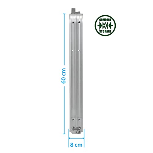 BRUNNER 0406105N Klapptisch aus Aluminium für den Außenbereich, Flatpack 4, Gewicht 6 kg, Standard – Bild 3