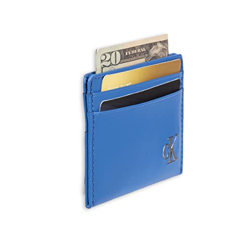 Image of Calvin Klein mens Rfid Leather Slim Minimalist Card Case Wallet and Wallet Sets