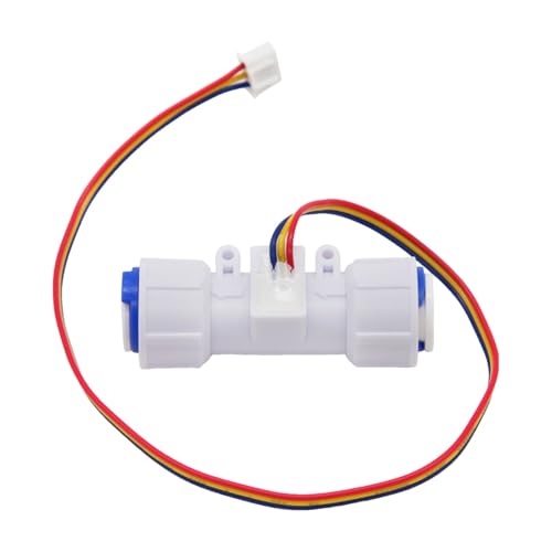 Sensor de flujo de agua PE 1/4 con conexion rapida de 3/8 para purificador