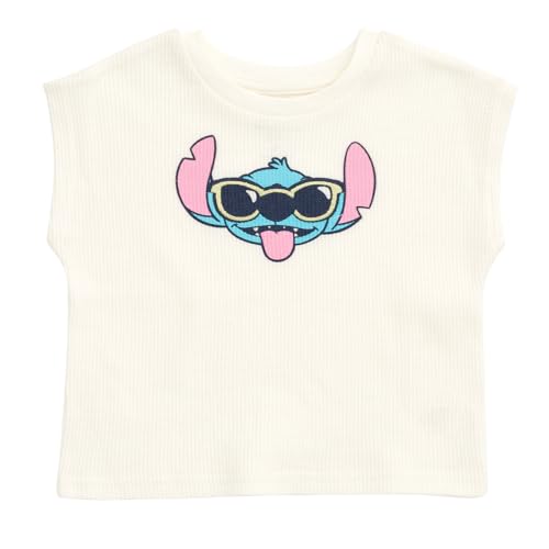 Image of Disney Waffle Knit T-Shirt and Shorts Outfit Set Newborn to Little Kid Sizes (0-3 Months - 5)