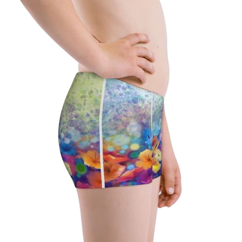 Boys' Cotton Boxer Brief Soft Underwear-Spring Flower Seasonal2