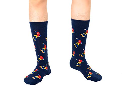 Auscufflinks Skateboarder Novelty Socks