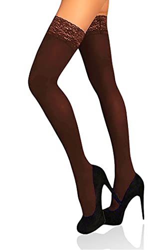 Mila Marutti Thigh High Stockings for Women | Opaque Thigh Highs Tights | 100D Pantyhose4