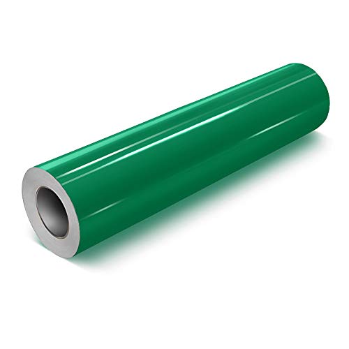 VViViD Dark Green Gloss 11.8 Inches x 84 Inches (7 Feet) DECO65 Permanent Adhesive Craft Vinyl for Cricut, Silhouette & Cameo