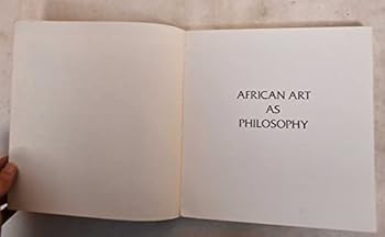 Paperback African art as philosophy Book