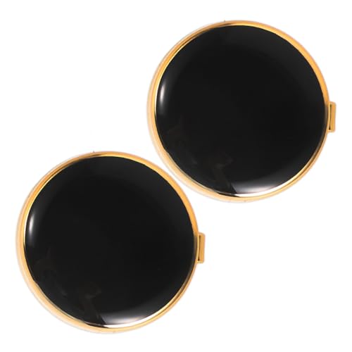 CONGARTENO Cubrebotones Gemelos Modernos y Elegantes en Kirsite para Hombre de Camisa Negro 1 Par de Accesorios Exclusivos para Bodas y Reuniones Corporativas