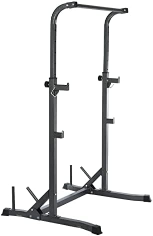 up Standing Pull ups Rack Station for Home Fitness with Multi-Function Height Power Tower Workout Abdominal Exercise Work Out Bands Teen Boys (Black, One Size)