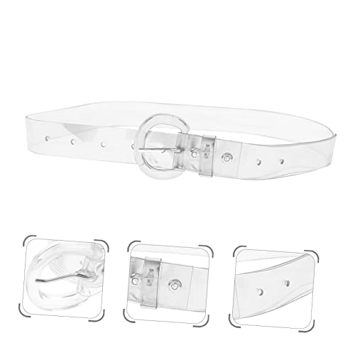 Transparent Belt Belts for Women Belt for Women Jelly Waist Belt Fabric Flowers for Dresses Stylish Waist Belt Clear Waist Belts Transparent Waist Strap Wild Miss Decorate Pvc2