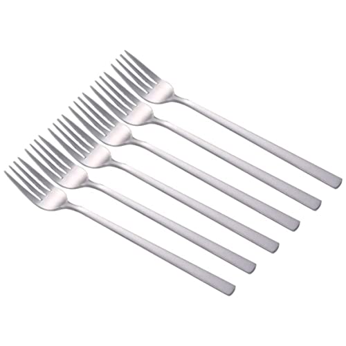 Lista de Tenedores de mesa - los más vendidos. 44 6 Uds Tenedores De Acero Inoxidable Tenedor Largo Ensalada Tenedor Mesa Tenedor Coreano Mango Largo Tenedores De Postre Tenedores De Cena De Acero Inoxidable 21cm