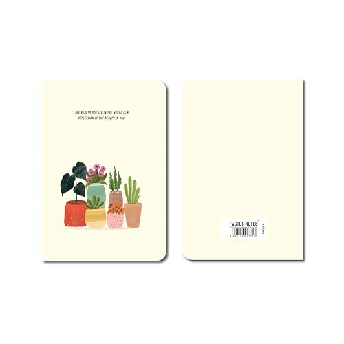 Image of FACTOR NOTES A6 Notebook (Beauty in You) | Ruled, 160 Pages, 90 GSM Thick Paper | Cute Aesthetic Notebook for Women
