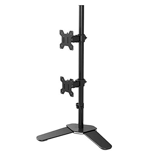 Dual Vertical Monitor Mount Desktop-Bildschirm Mount Arm für 17"bis 32" Computer-Display oder TV ± 45 ° Neigung 360 ° Drehung 75 * 75 mm / 100 *