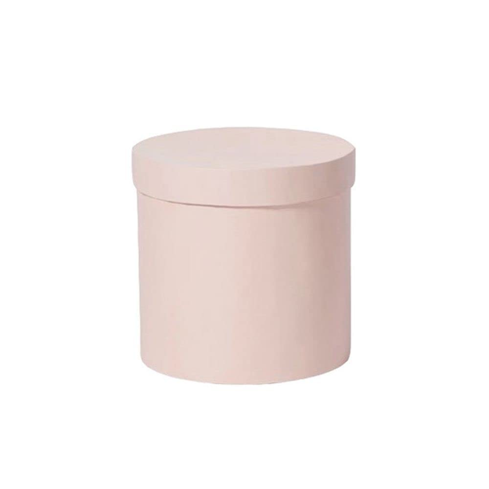 Round Gift Boxes with Lids, Florist Hat for Arrangements Pink Flower Bouquet Storage Flower Hug Bucket, Flower Cardboard Box(pink)