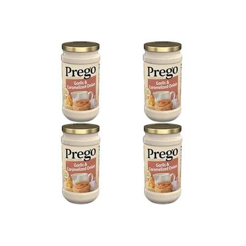 Image of Prego Garlic and Caramelized Onion Alfredo Pasta Sauce, 14.5 oz Jar (Pack of 4)