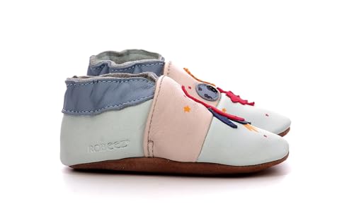 Chausson Robeez Garçon Deep Space Area en cuir souple pour bébé - 3