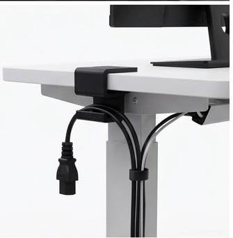 under-desk headphone holder clamp mount black | no-drill installation, space-saving design, scratch protection, gaming & studio use, minimalist finish