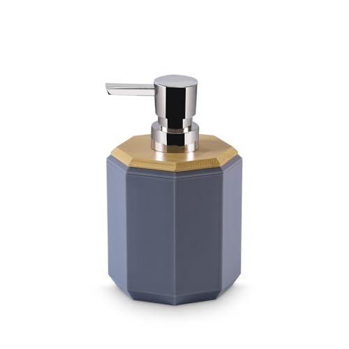 Image of Freelance Portofino ABS Bathroom Accessories Set of 5, Cappuccino - Liquid Handwash Soap Dispenser, Brush /Toothbrush Holder, Tumbler, Dish, Tray - Plastic Set for Wash Basin - Stronger Than Ceramic