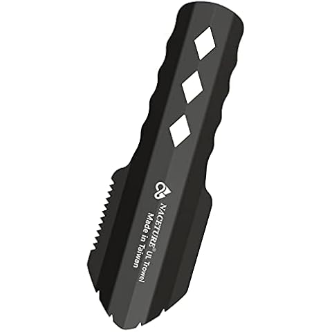 Ultralight Backpacking Trowel Aluminum Shovel Small Potty Multitool with Longer Handle Design Essential for Hiking, Camping and Survival Bags (Black 1 Pack) Cover