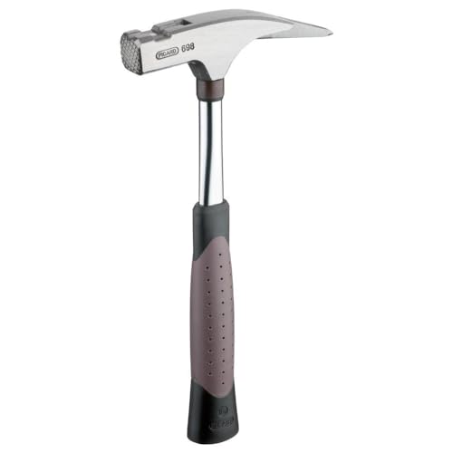PICARD martello carpentiere, no. 698, scanalato | Martello da carpentiere | In acciaio speciale | Con manico in acciaio cromato-molibdeno | Hammer professionale con portachiodi magnetico