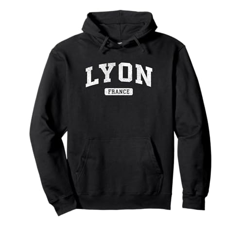 Lyon France Vintage Sport Sweat à Capuche
