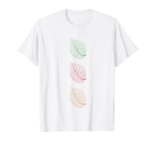 Tres hojas de otoño colorido imagen Camiseta