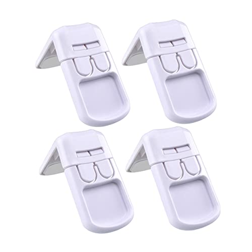 Abaodam 4個 チャイルドセーフティキャビネットロック 引き出し用ベビーロック チャイルドプルーフス 冷蔵庫 レンジ オーブン パンチ取り付け