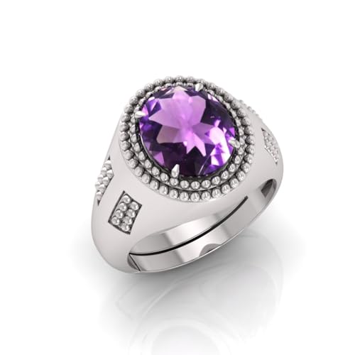 Bague argent et améthyste 13 carats au raffinement unique - 4