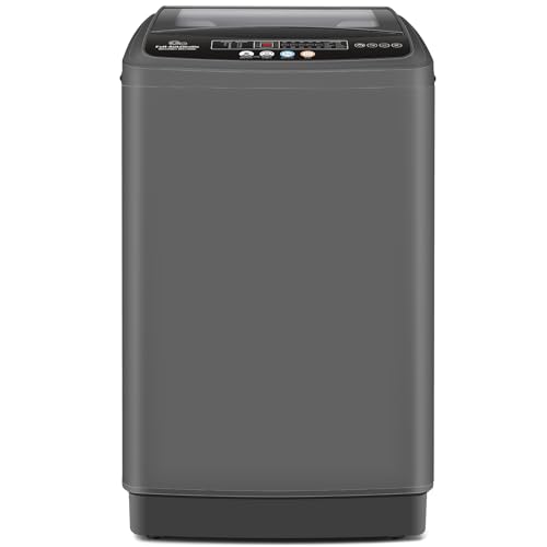 Nictemaw 20Lbs Washing Machine for Apartment, Slow-Close Glass Lid, 480W