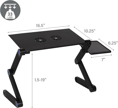 Base para Laptop Ajustable TRY & DO de Aluminio Negro miniatura 5