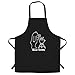 Barbecue Novità Grembiule Grigliate Orso Griglie Joke Black One Size