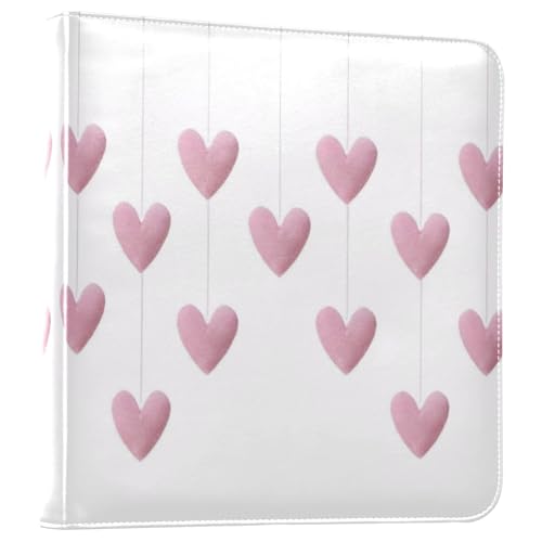 Álbum de Fotos de Scrapbook DIY autoadhesivo con corazones colgantes, día de San Valentín, carpetas de 3 anillos, 40 páginas, tamaño 8x10 para recuerdos miniatura 1
