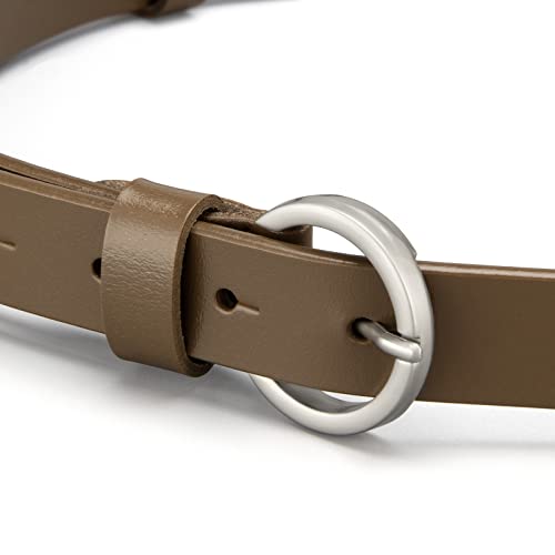 Belts for Women Leather Waist Belt for Jeans Pants Dresses Black&Brown4