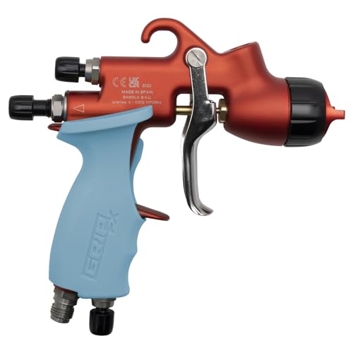 Image of GripFx Ergonomic Paint Spray Gun Grip for Sagola 3300 GTO 4600 (Right Handed, Aqua Blue)