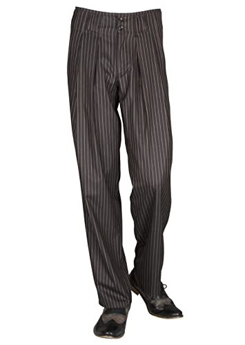 Pantalon de danse vintage marron pour swing et tango - 2